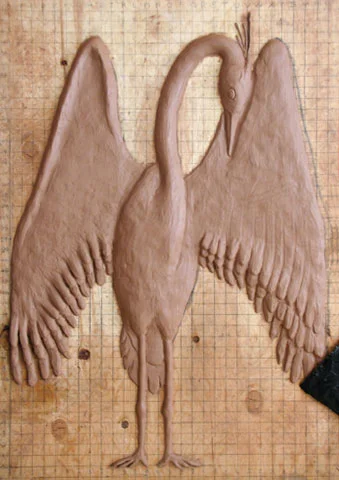 Heron Sculpture Process