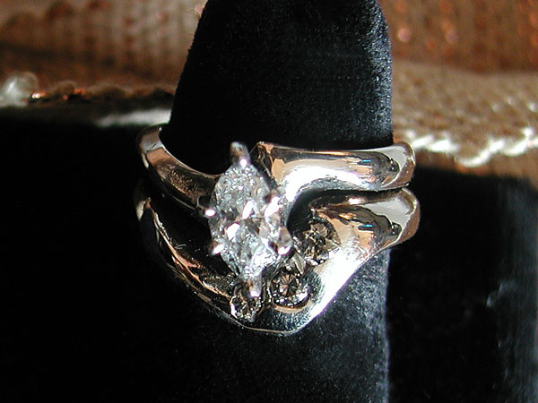 "Pear" Diamond Ring