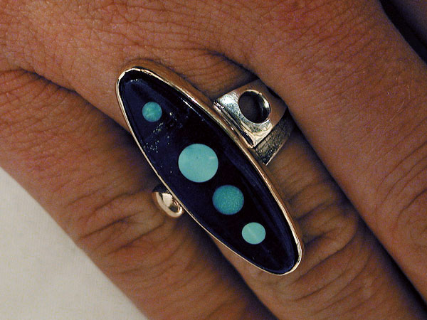 Turquoise Dot Ring