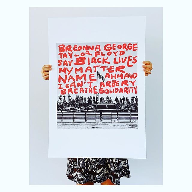 The final prints arrived in a limited run and 14k and counting has been raised towards orgs supporting BLM including NAACP legal Defense and Educational Fund! BUT there so many more! Donors can choose the BLM org of their choice AND their contributio