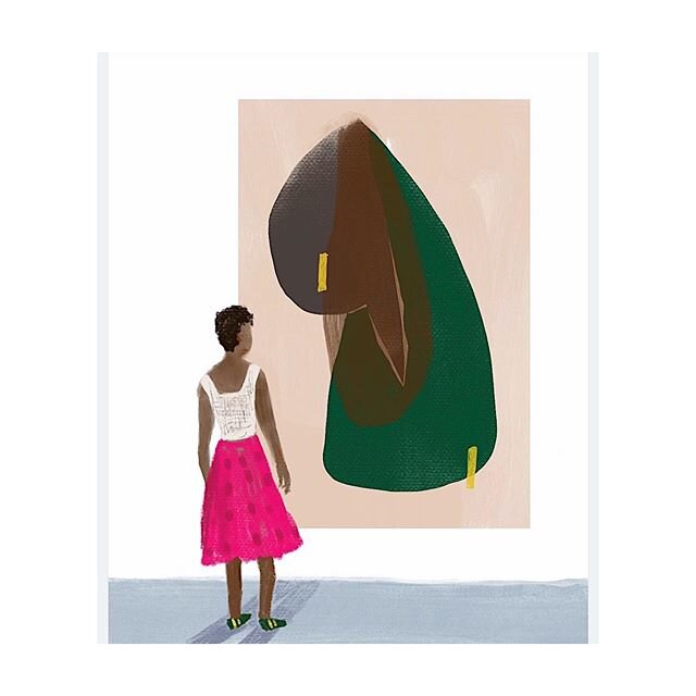 I think the shoes should always match the art ;). A commission series I did of women and artwork inspired by pieces at @themuseumofmodernart and @metmuseum . #museumday #artprint #illustration