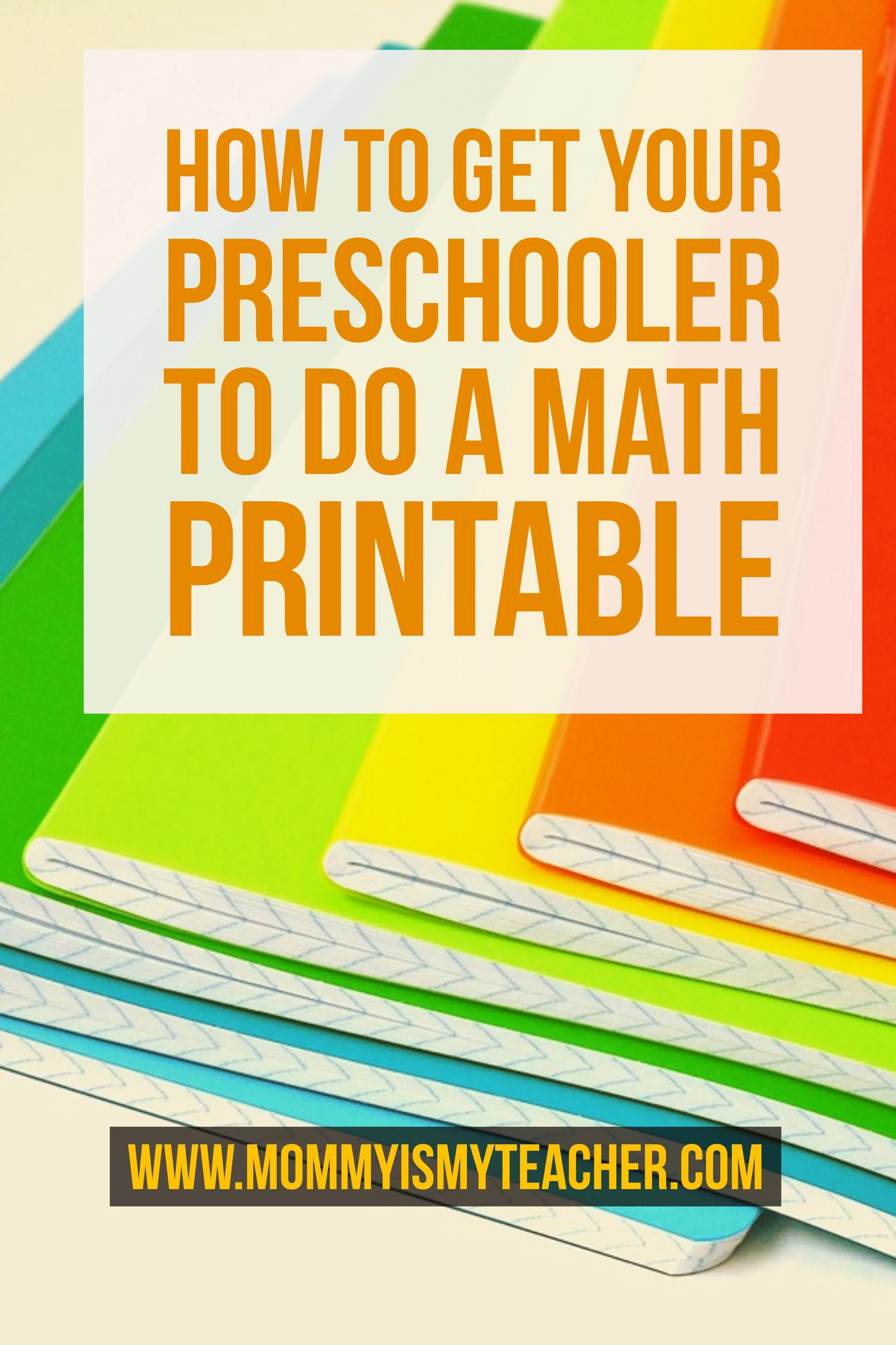 How to Get your Preschooler to complete Math Printables
