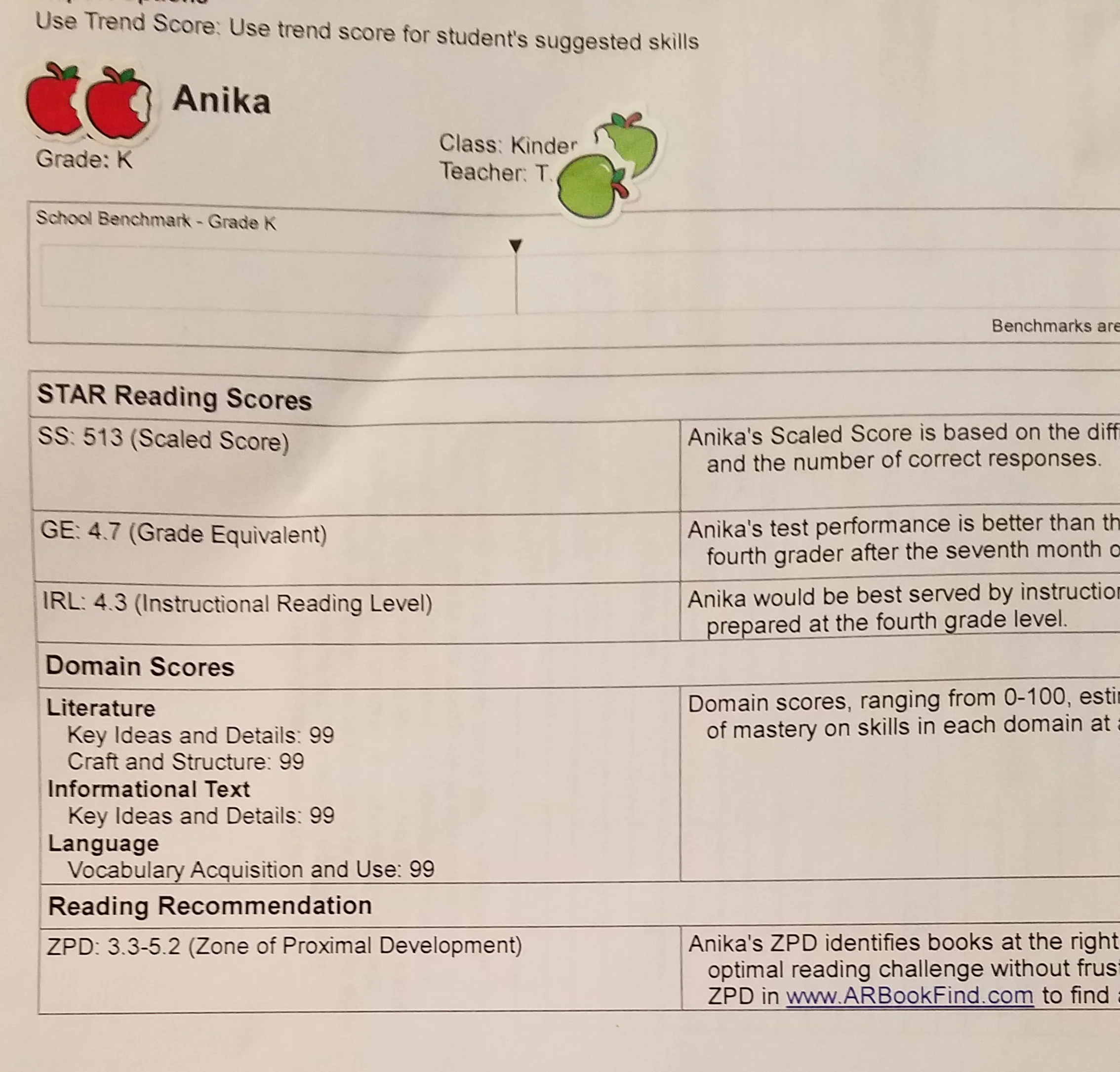 Kindergarten Reading: 4th Grade Level 