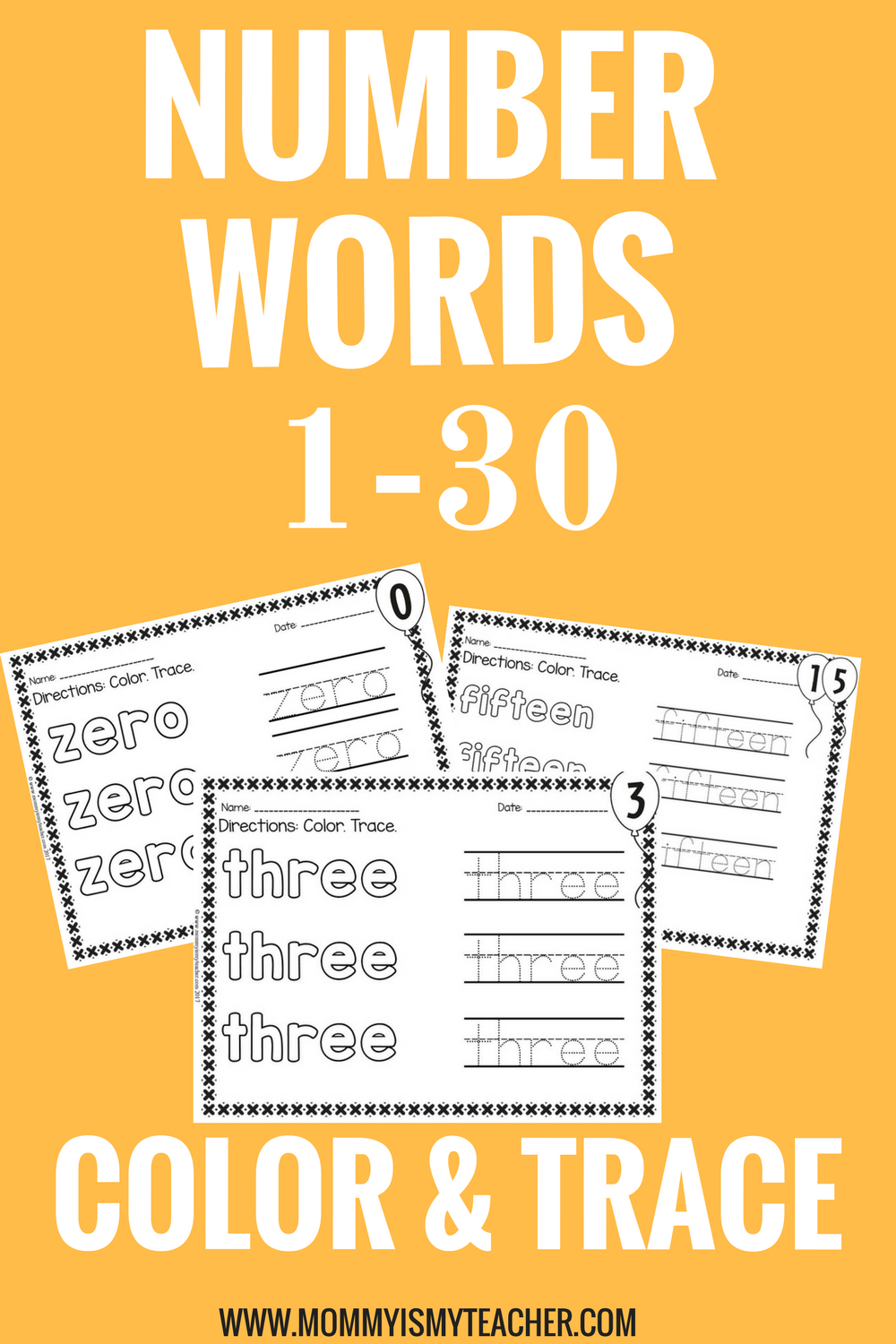 Numbers Worksheets Bundle Number Worksheet Bundle — Mommy is My Teacher