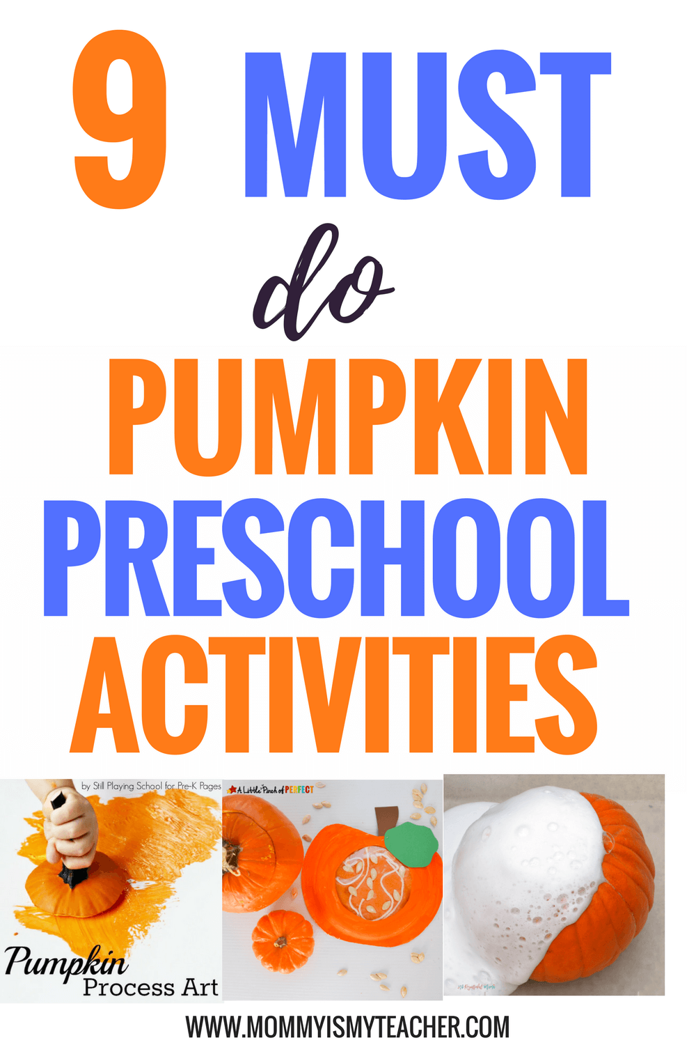 Wow, I love these fun pumpkin preschool activities! They are great for preschool homeschool and preschool activities at home!
