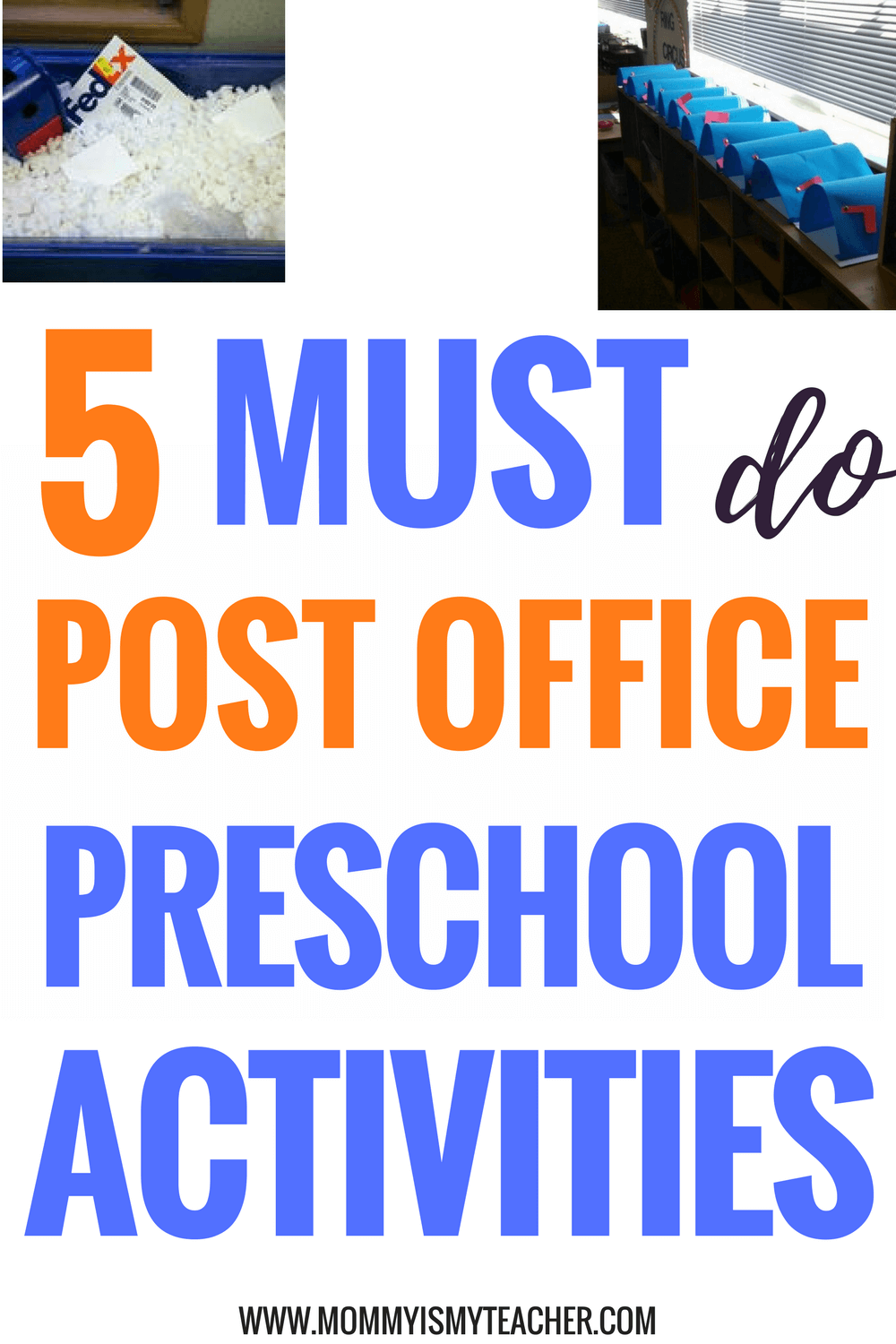 5 Hands-On Post Office Preschool Theme Unit Activities — Mommy is My ...