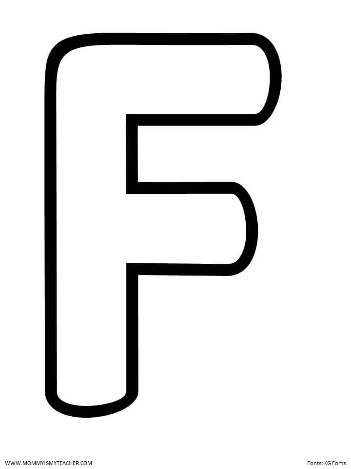 LETTER F PRINTABLES Mommy Is My Teacher