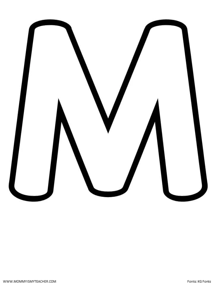 Letter Stencil Free Printable Alphabet Letters Printable Alphabet 