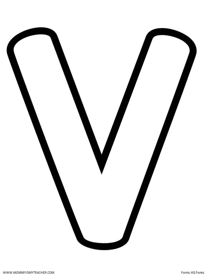 LETTER V PRINTABLES — Mommy is My Teacher
