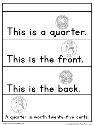 quarter printables — Mommy is My Teacher
