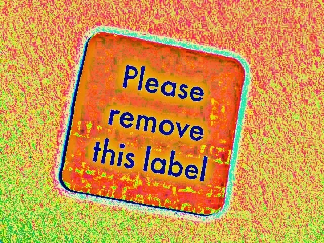 Remove the label