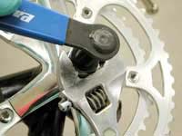 Snug the puller nut with an adjustable wrench.