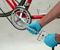 Use a torque wrench to tighten crank bolts or nuts.