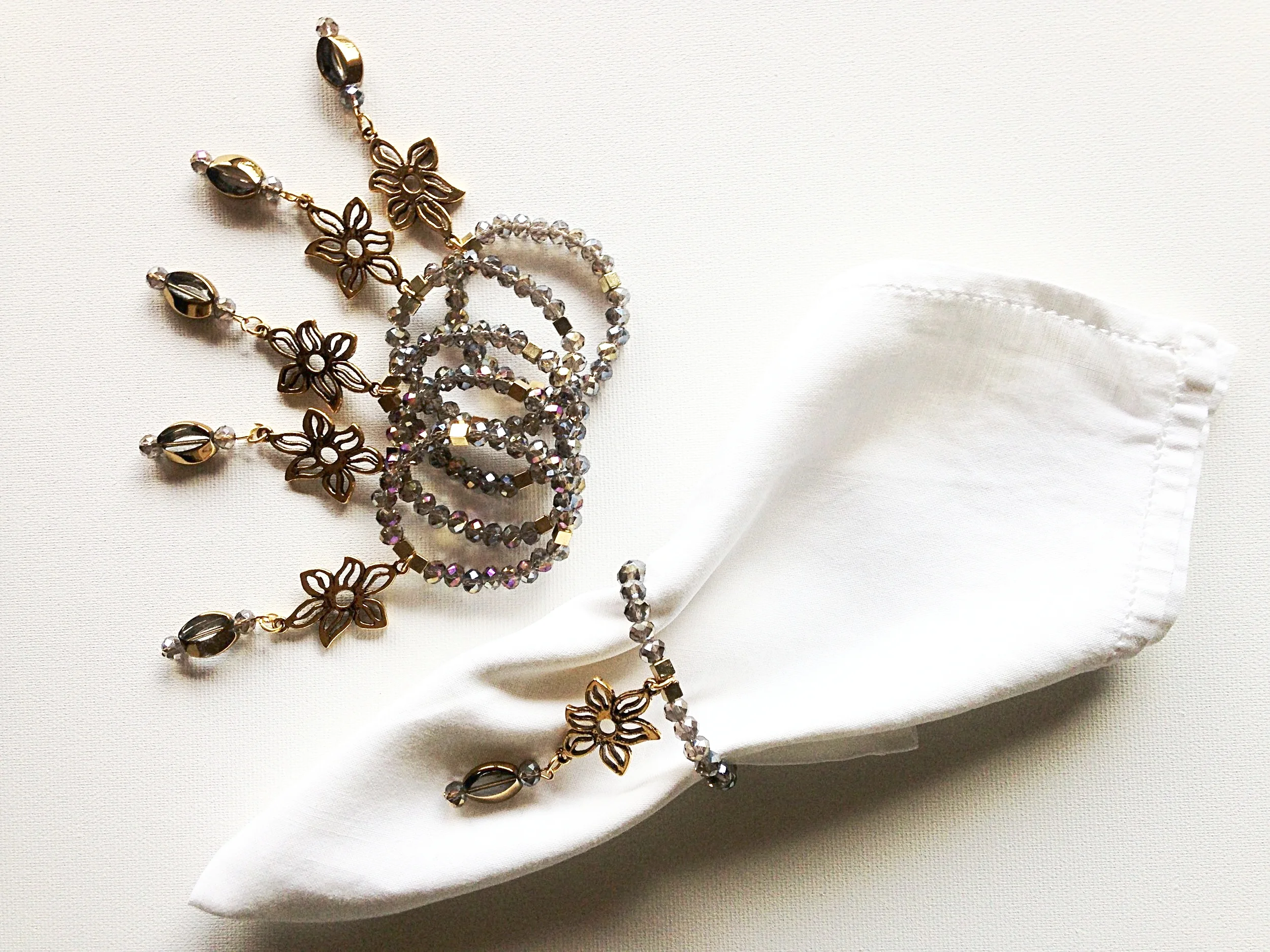  Grey Crystal. &nbsp;  $45 Set of 12. &nbsp;Available in other colors.  