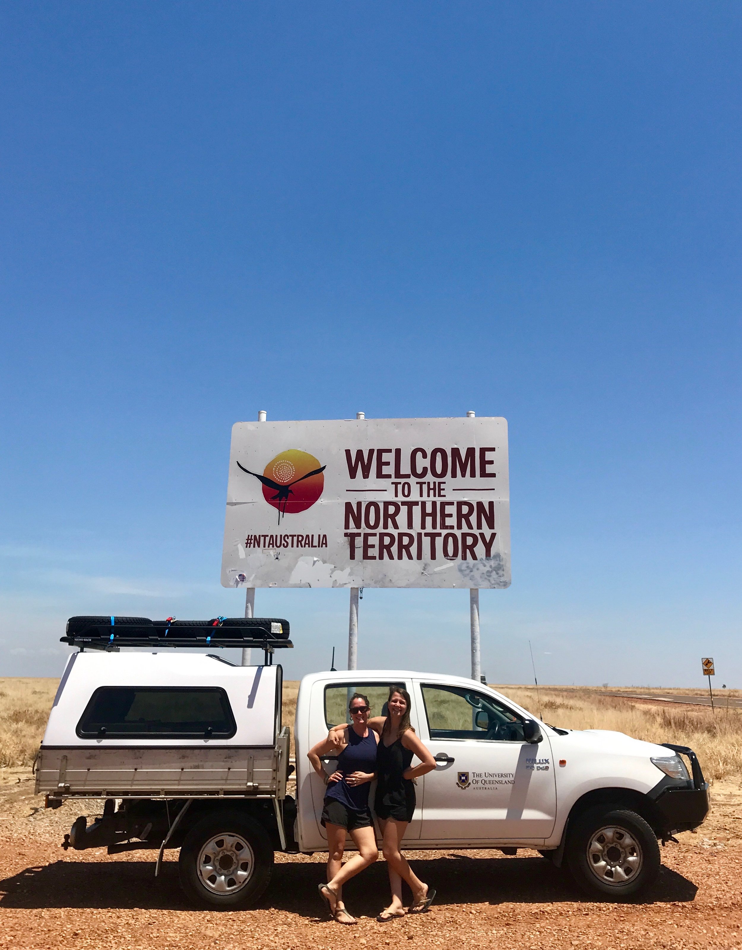 Skye & Kaylah en route escorting MEF to Darwin's port.....
