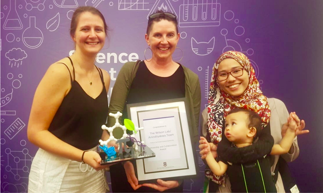 WINNERS! The Performance Lab and Anindilyakwa Land Council were awarded UQ’s Faculty of Science’s Award for best Partnership and Collaboration in 2018. Thanks Kaylah, Amanda, Ami and mini member Maalik - receiving the award for the entire team.