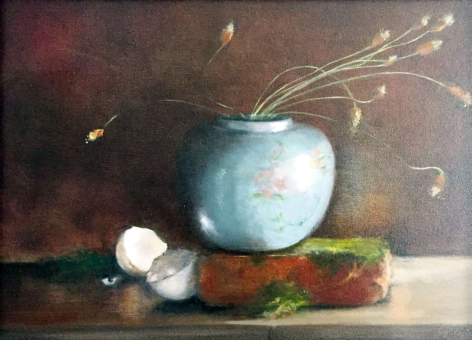 Weeds , 15 x 11.5 inches, oil on canvas, 700.00, framed
