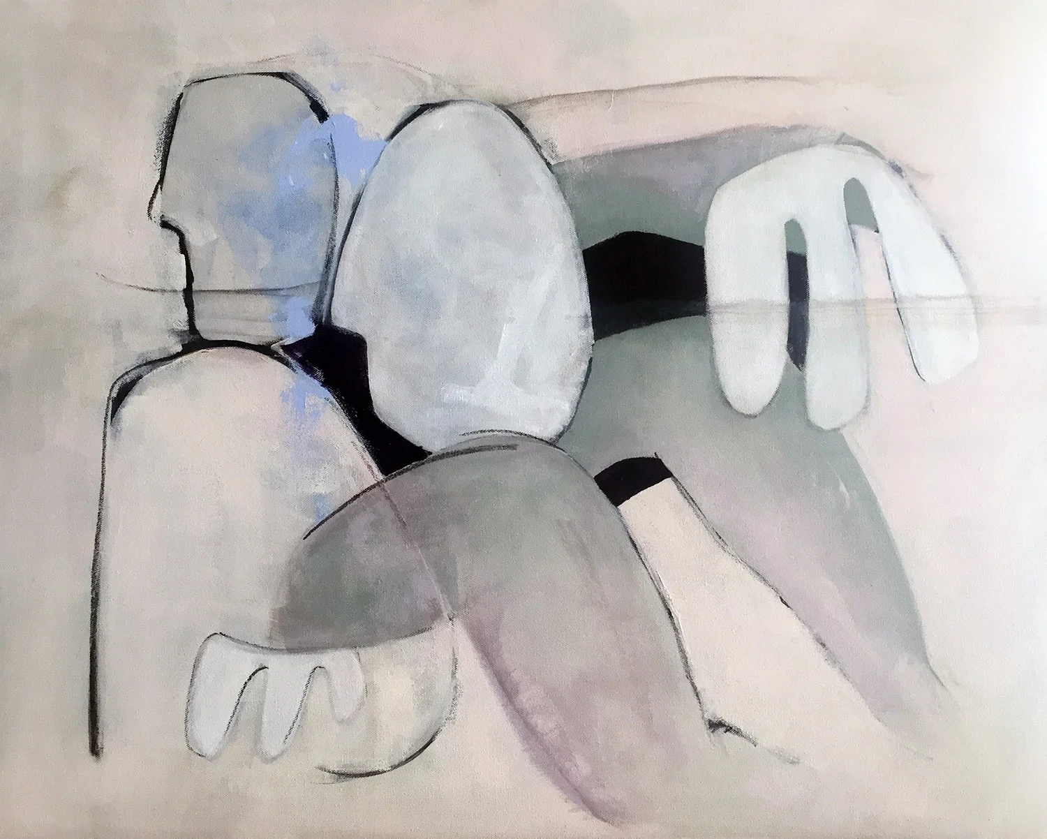 Untitled 8 , acrylic on canvas, 24 x 30 inches