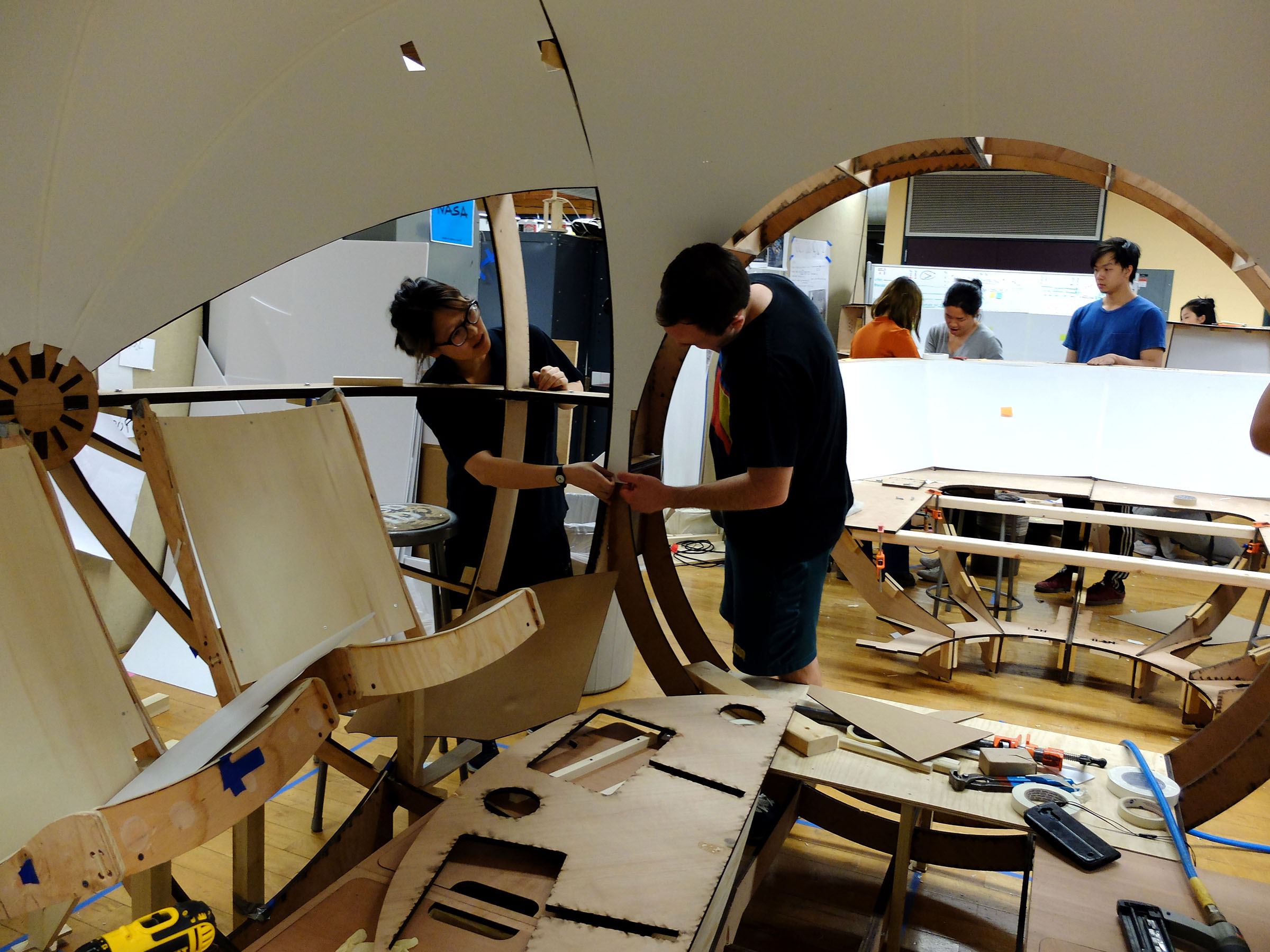 Lining interior of final prototype