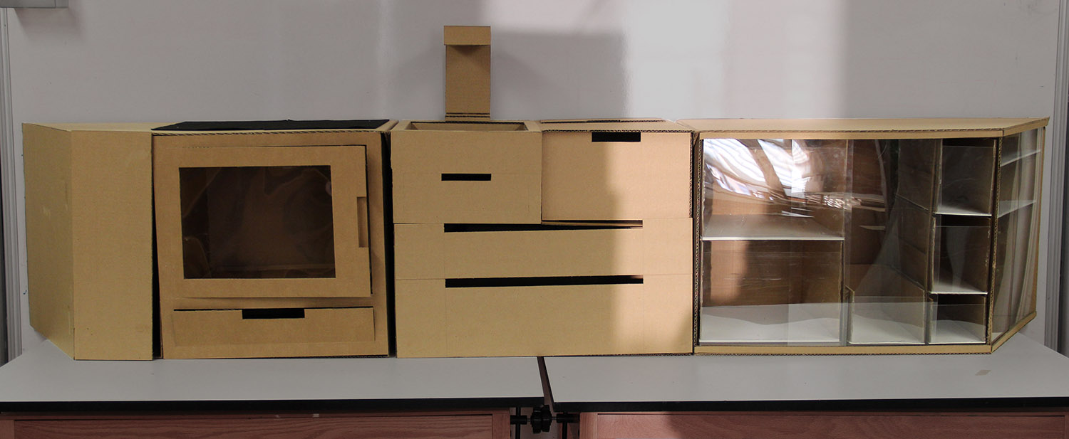 Final full scale model, students: Alyssa Gerasimoff, Carter Green, Wei Zhang, Izabela Clarke