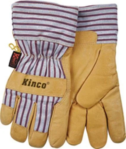 I like these insulated Kinco Gloves, they have more dexterity than the three fingered gloves, and the insulaton keeps the heat out as much as it keeps your hands warm in the winter. These have been really durable, slow to wear through and resistant to heat and abrasion. https://www.amazon.com/Tillman-Premium-Cowhide-3-Finger-Welding/dp/B003GM83IA/ref=sr_1_8?keywords=Three+finger+welding+gloves&qid=1556723449&s=gateway&sr=8-8 $15.99 Amazon