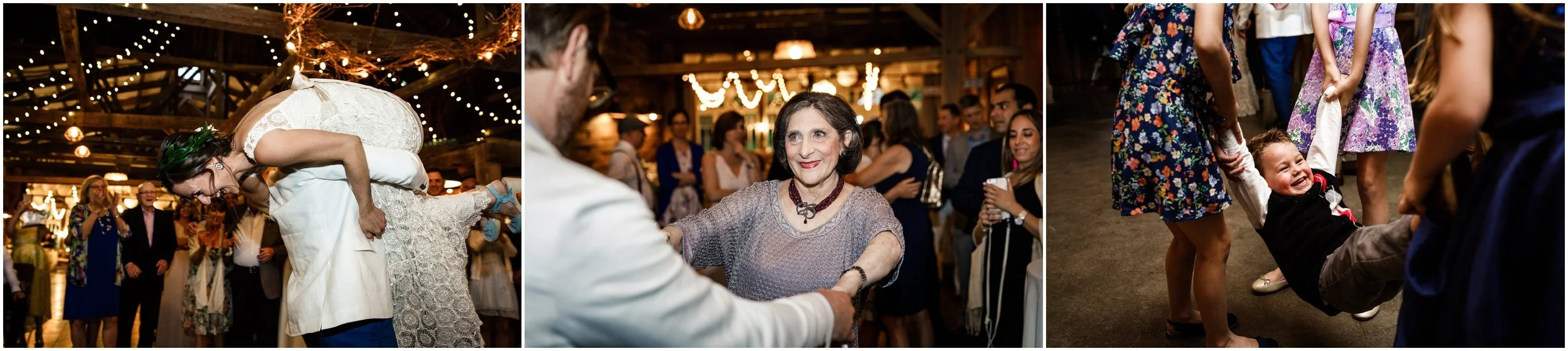 bride and groom dancing during reception