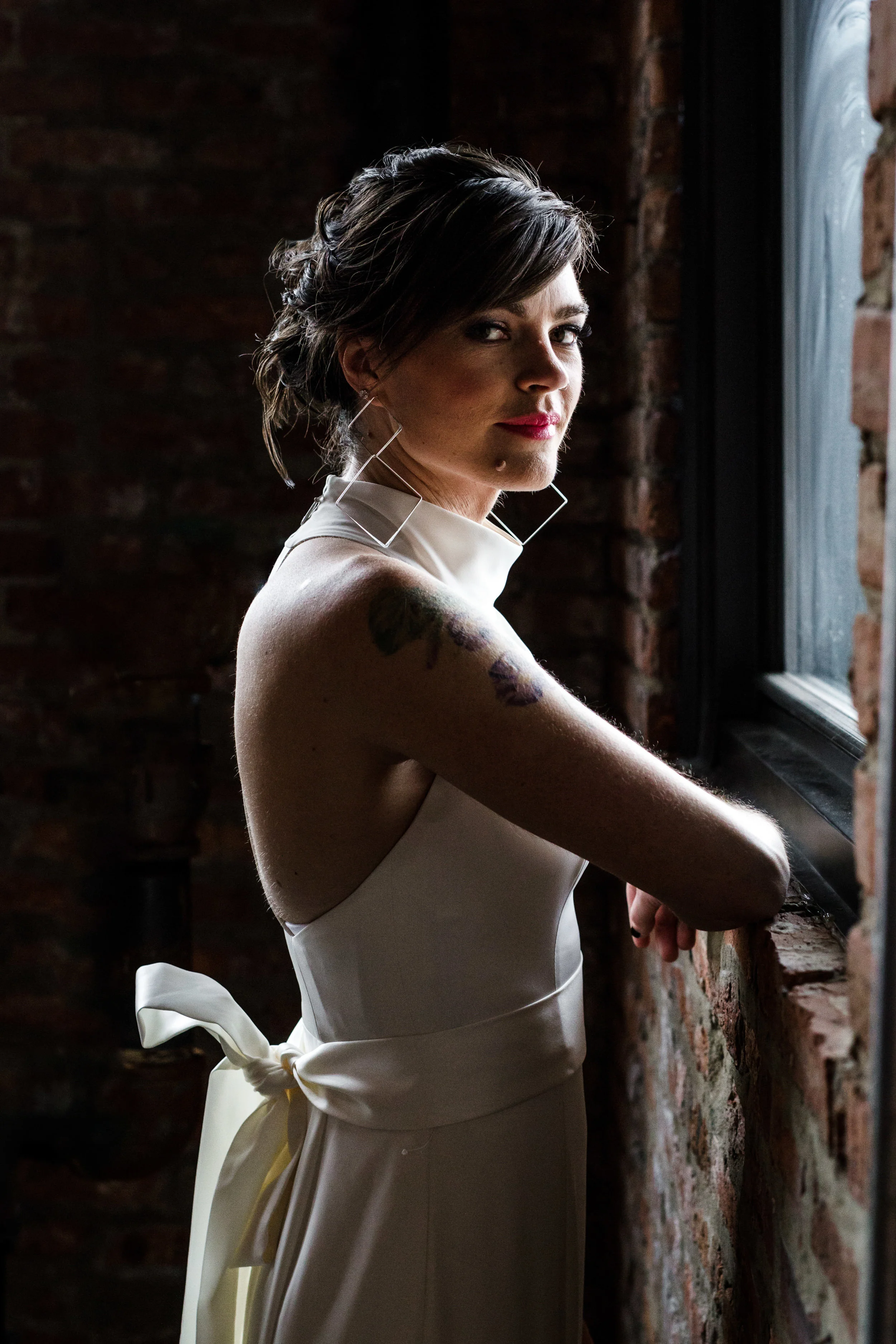 bridal portrait at Lacuna Lofts