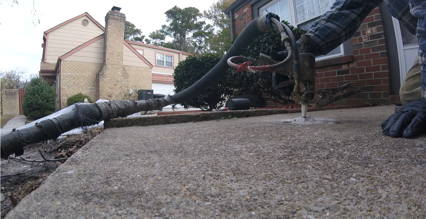 Concrete Leveling and Jacking Sidewalk Lifting Jackcrete of VA