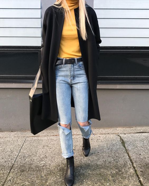 diy knee cut jeans