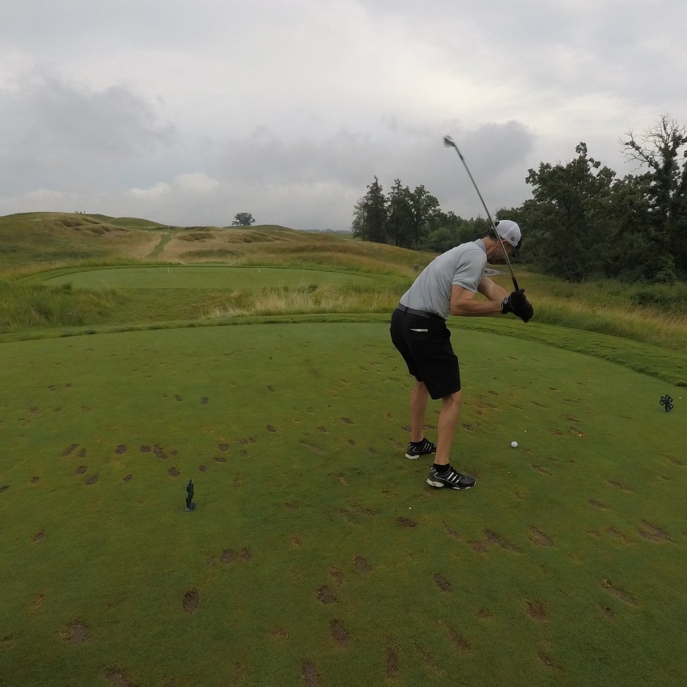 B.Y. pin hunting on 16. 