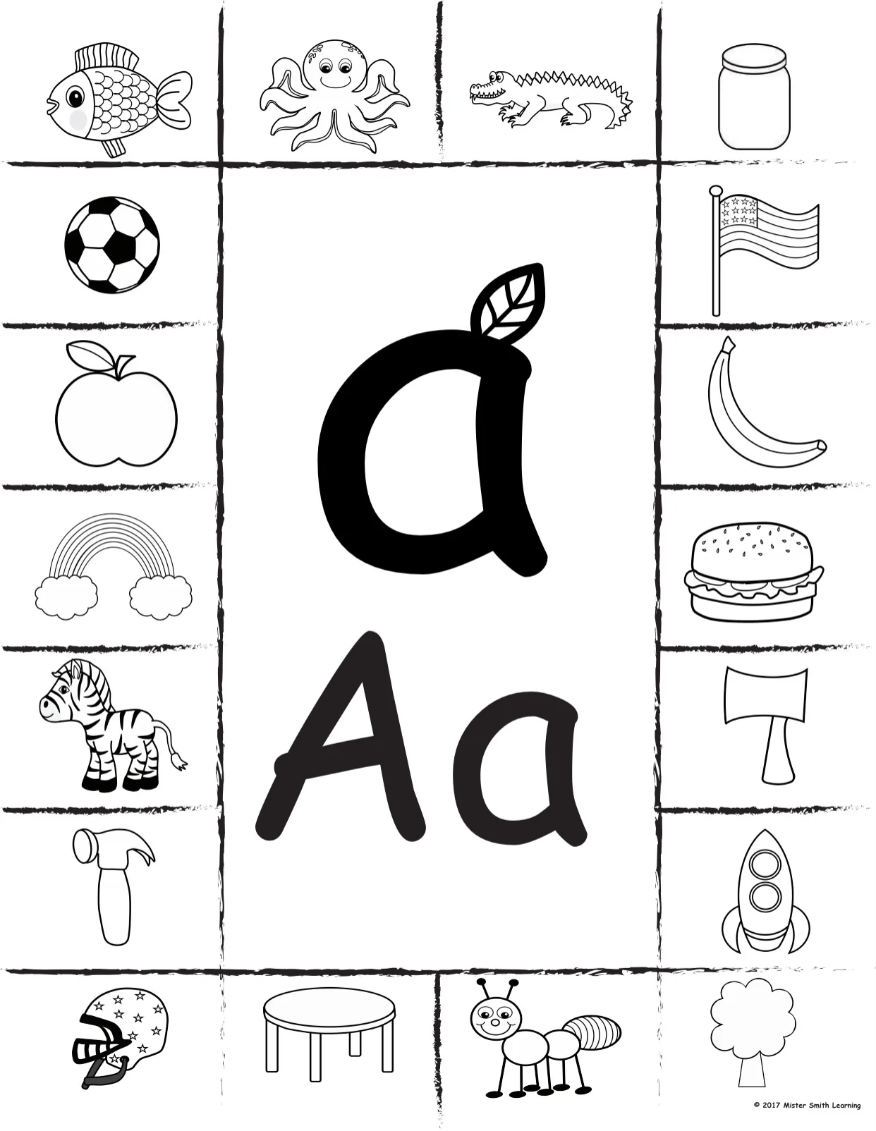 Initial Sound to Letter Matching Activity