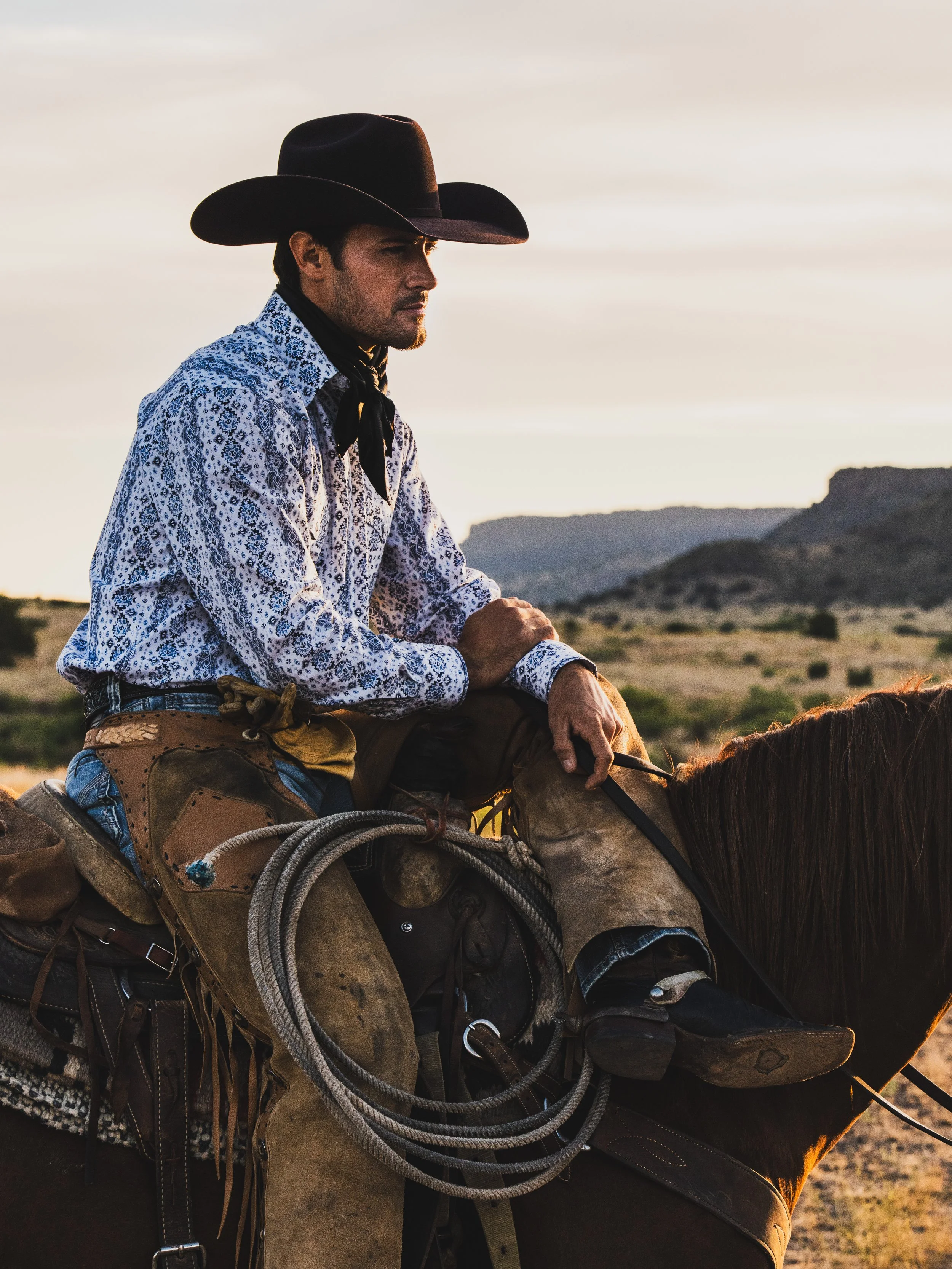  Cowboy in the saddle by Texas based photographer Jason Connel 