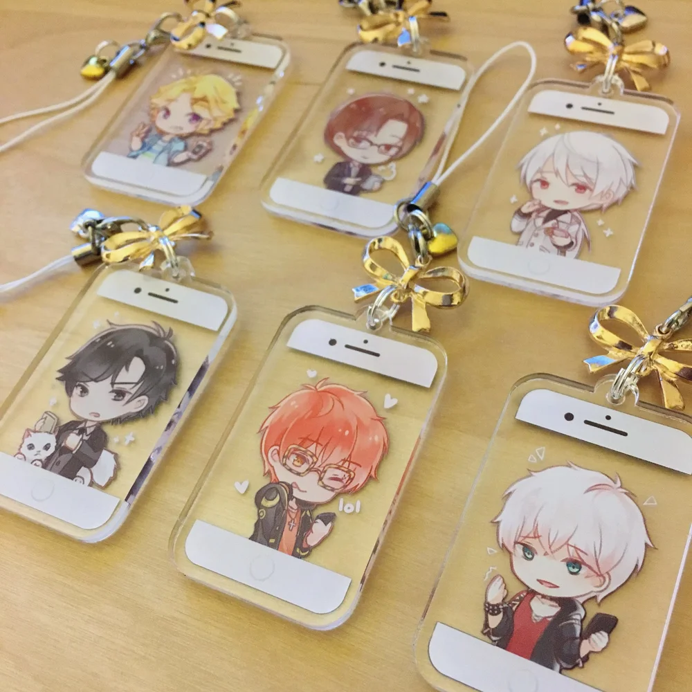 Mystic Messenger Double-Sided Clear Acrylic Charms — haiyun