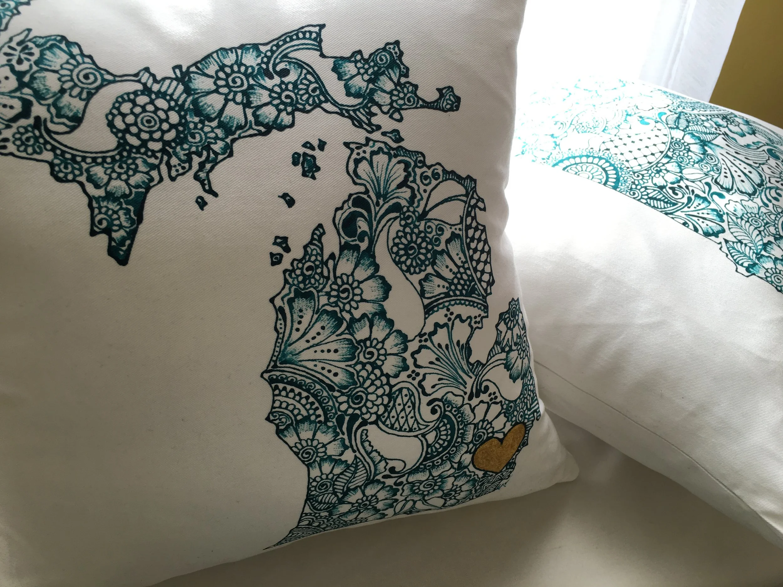STATEment pillows.