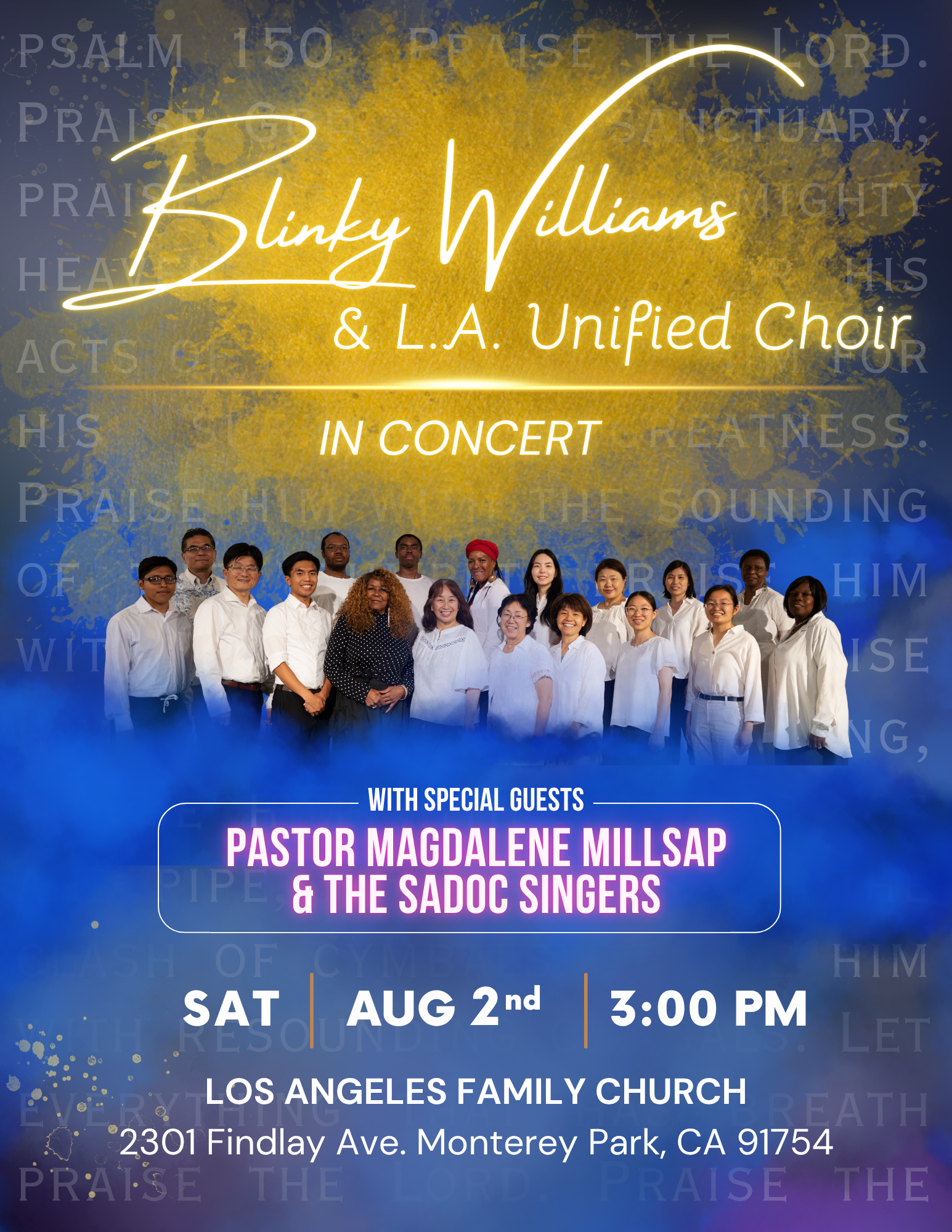 Blinky Williams & LA Unified Choir Concert