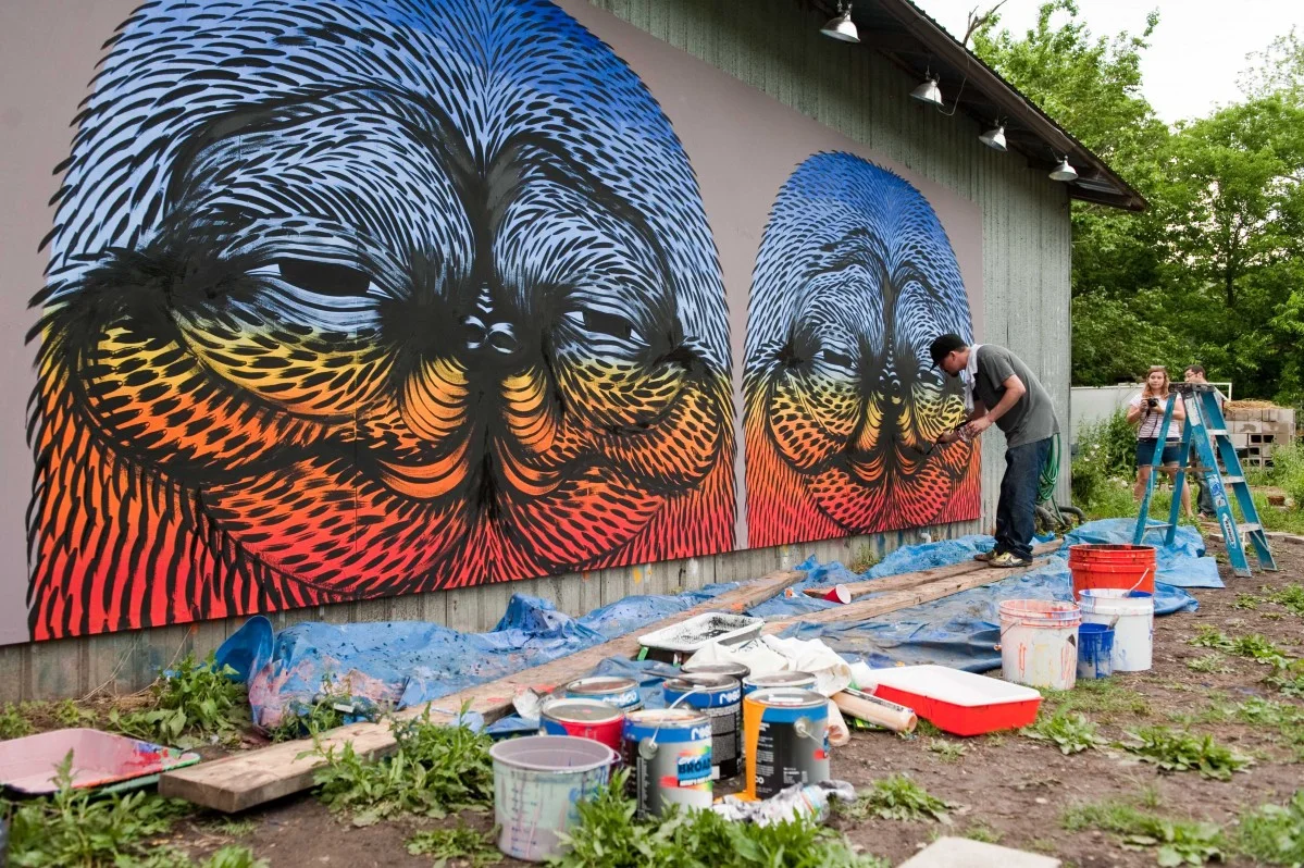  Mural on Co Lab Art Space, Landmarks, The University of Texas at Austin 