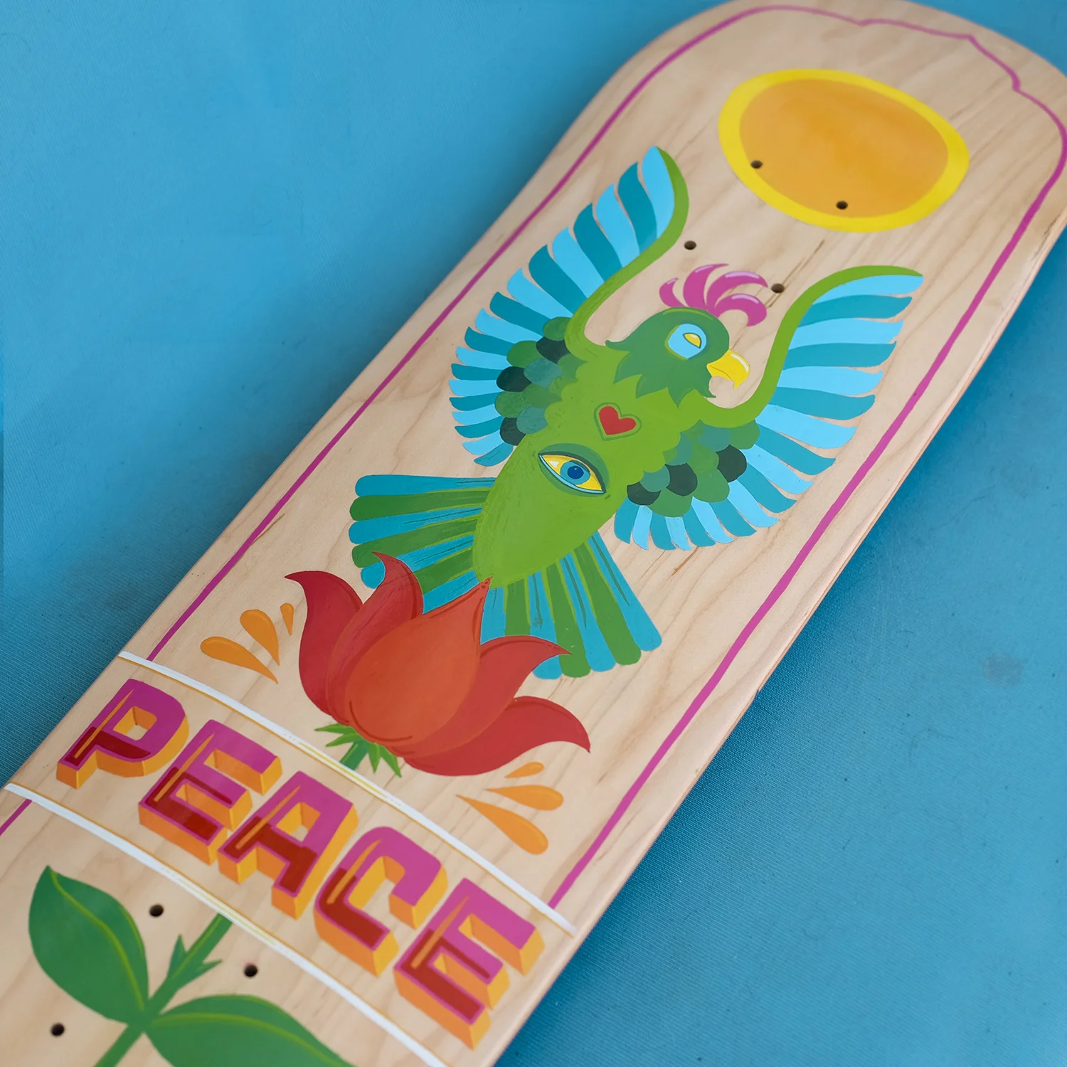 Peace Skateboard Art