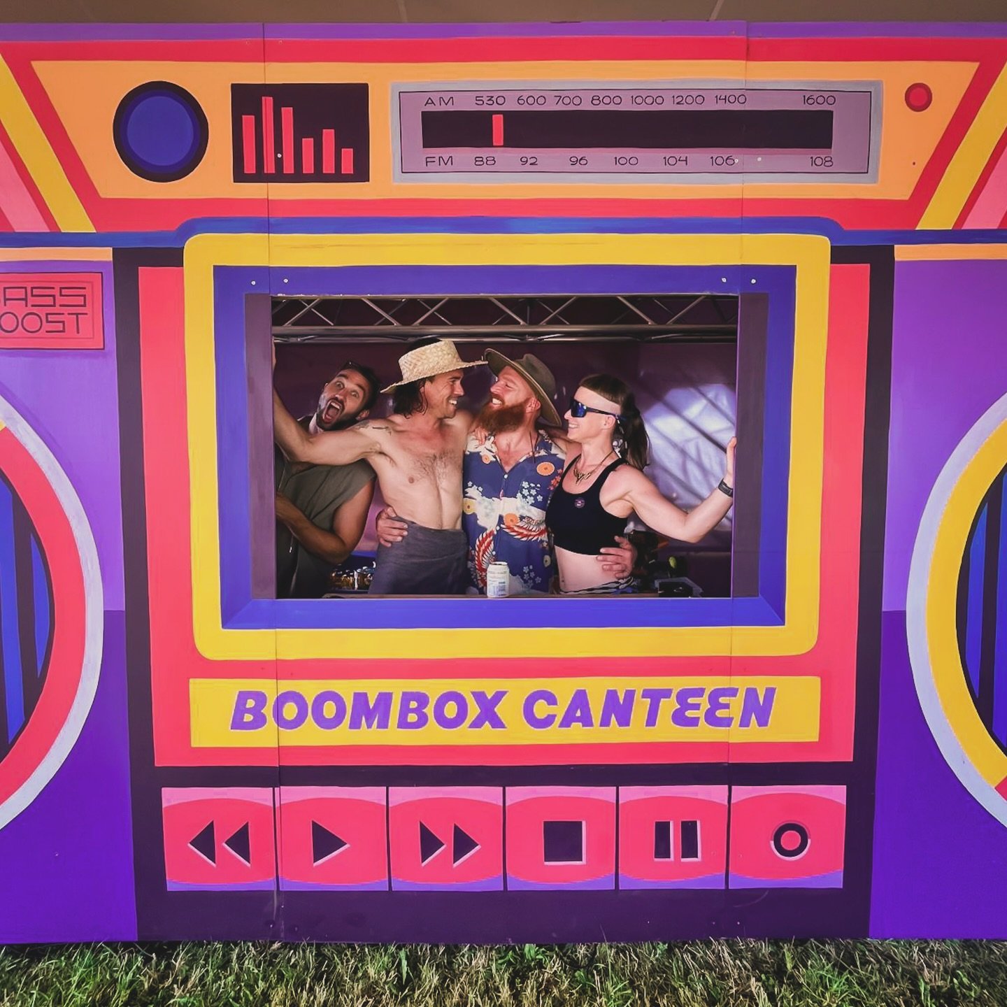 BOOMBOX. I don&rsquo;t have any good photos of the Boombox, cos I smashed my phone on the way to the festival, and also cos festival 🫠

The brainchild of @leo_mufasa_basschakra with artistic direction and production by me and some willing assistants