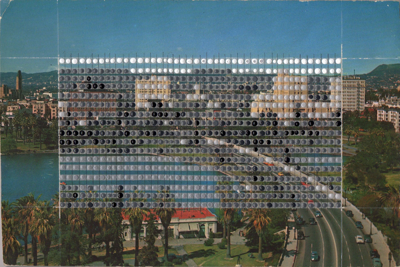 Borrowed Landscapes Study No.122 /California, Los Angeles Wilshire Blvd and MacArthur Park