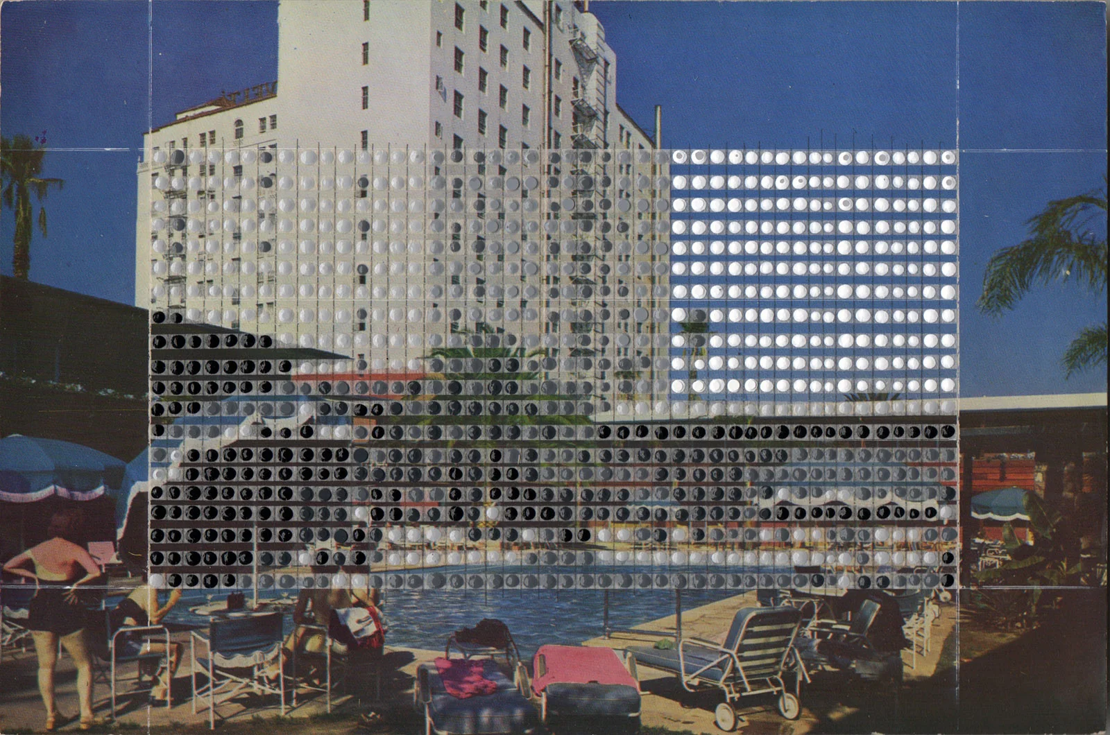 Borrowed Landscapes Study No.121 /California, Hollywood, Roosevelt Hotel and Promenade