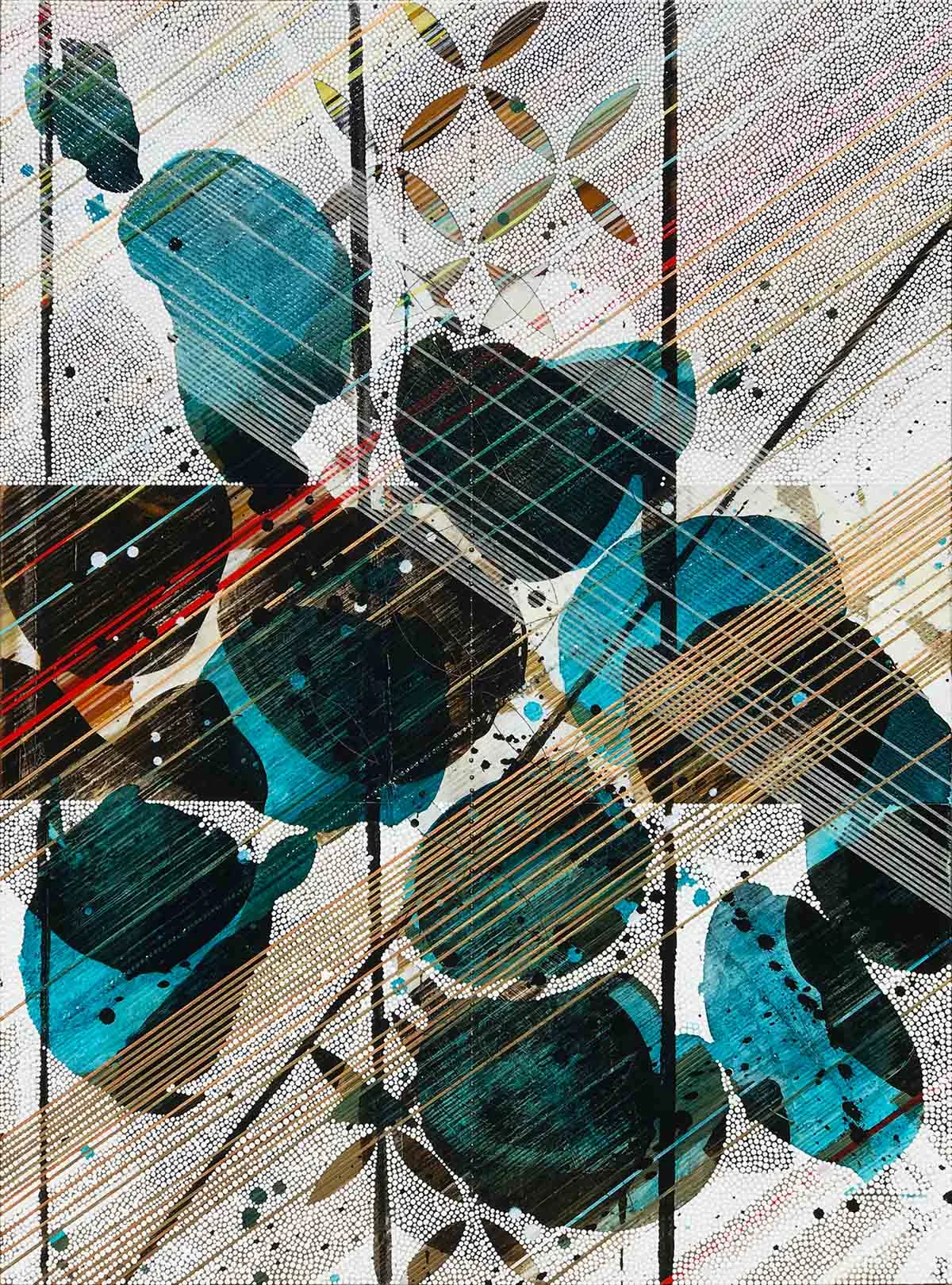 Something That's So Close 2 (botanical) / 2017 / 48"h x 36"w / Title: from Tom Petty / Private collection