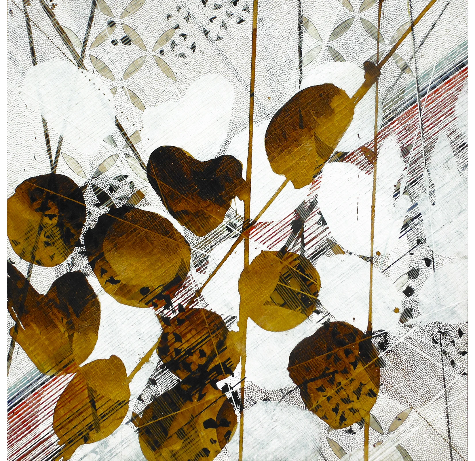 You had my heart inside of your hand / 2016 / 48"h x 48"w / Title from: Adele / Private collection