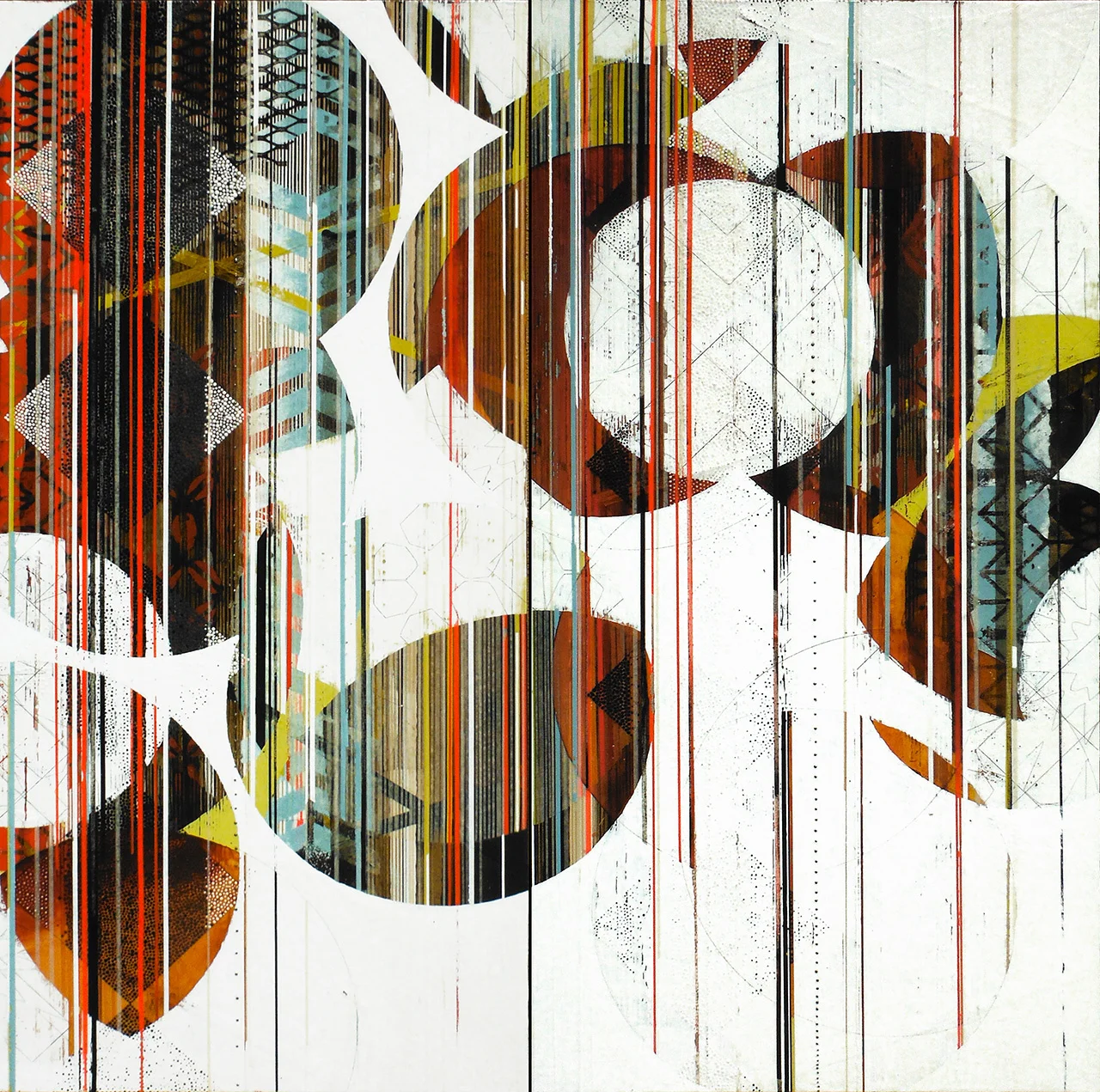 No matter how many skies have fallen / 2016 / Diptych, 60”h x 60”w / Title from: D.H. Lawrence / Private collection