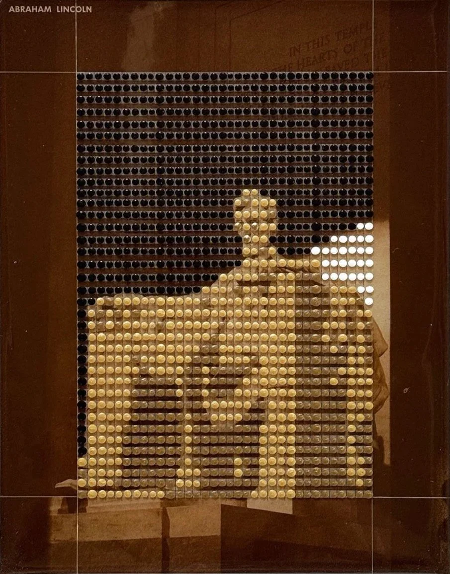 Borrowed Landscape Study No.214/Abraham Lincoln Memorial in Gold, Washington D.C.