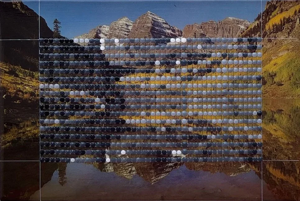 Borrowed Landscape Study No. 232/Maroon Peaks and Lake in Autumn, Aspen CO