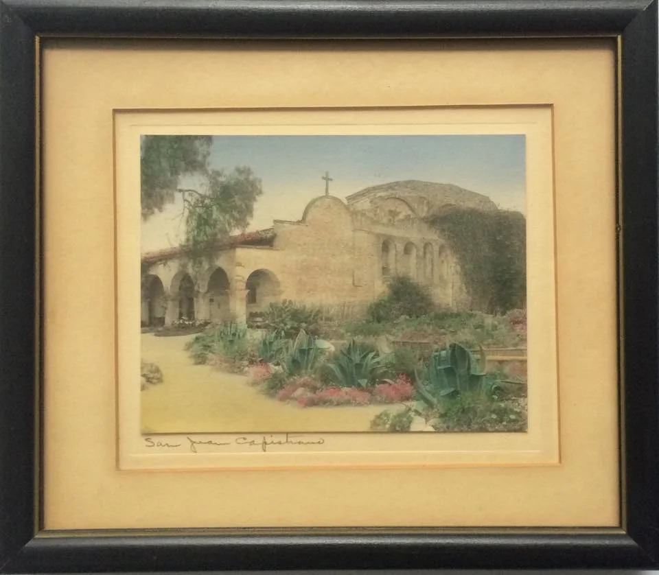 Old photo of Mission San Juan Capistrano