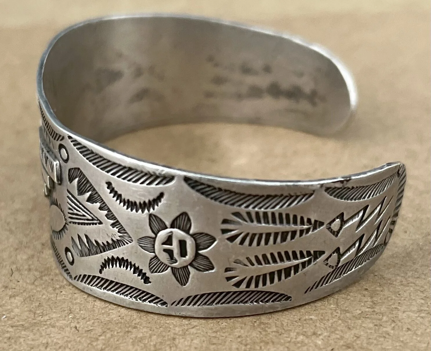 Vintage Silver Thunderbird Indian Bracelet — The Old Spanish