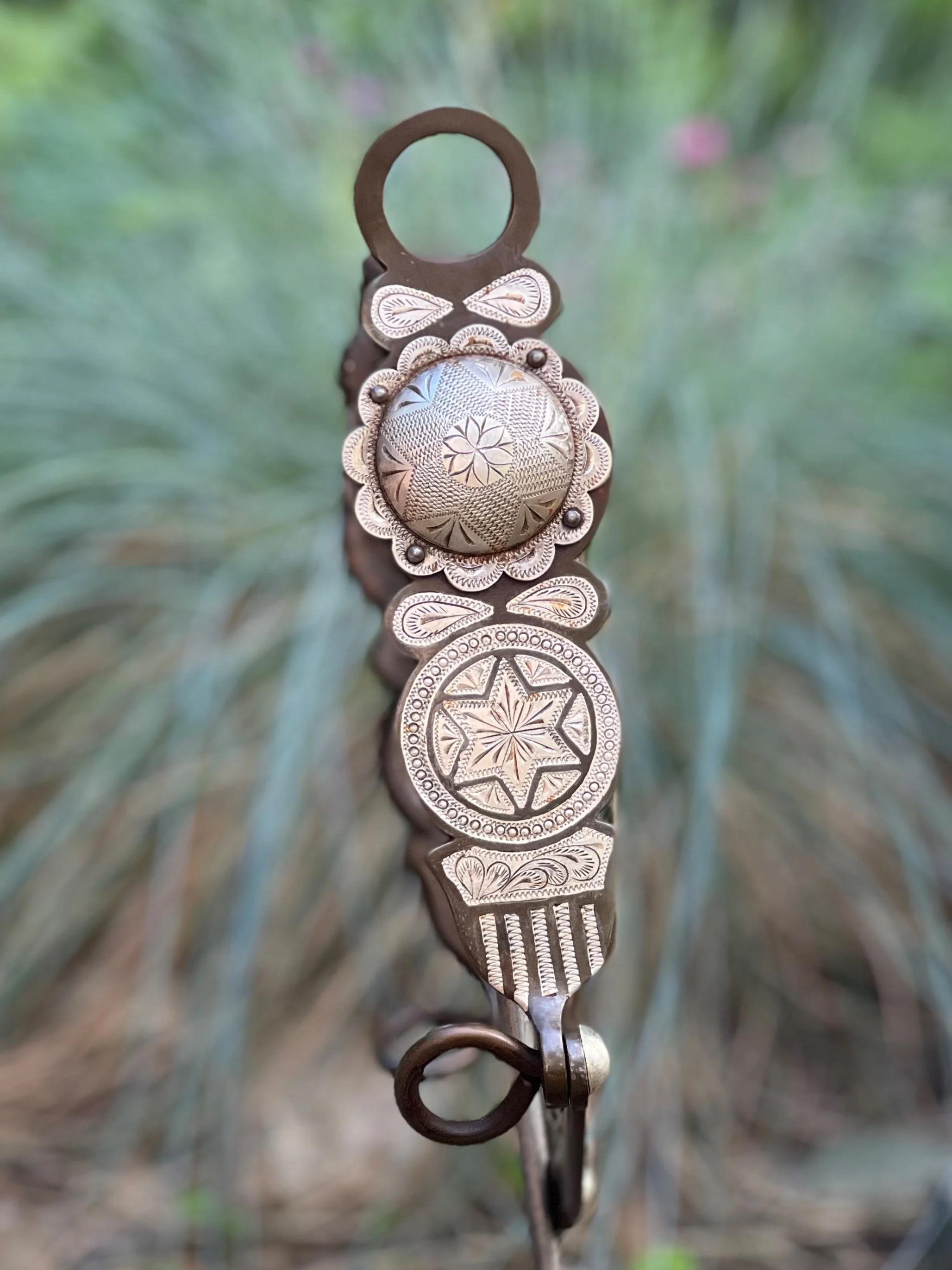 Shield and Star style bit with inlaid sterling silver — The Old Spanish ...