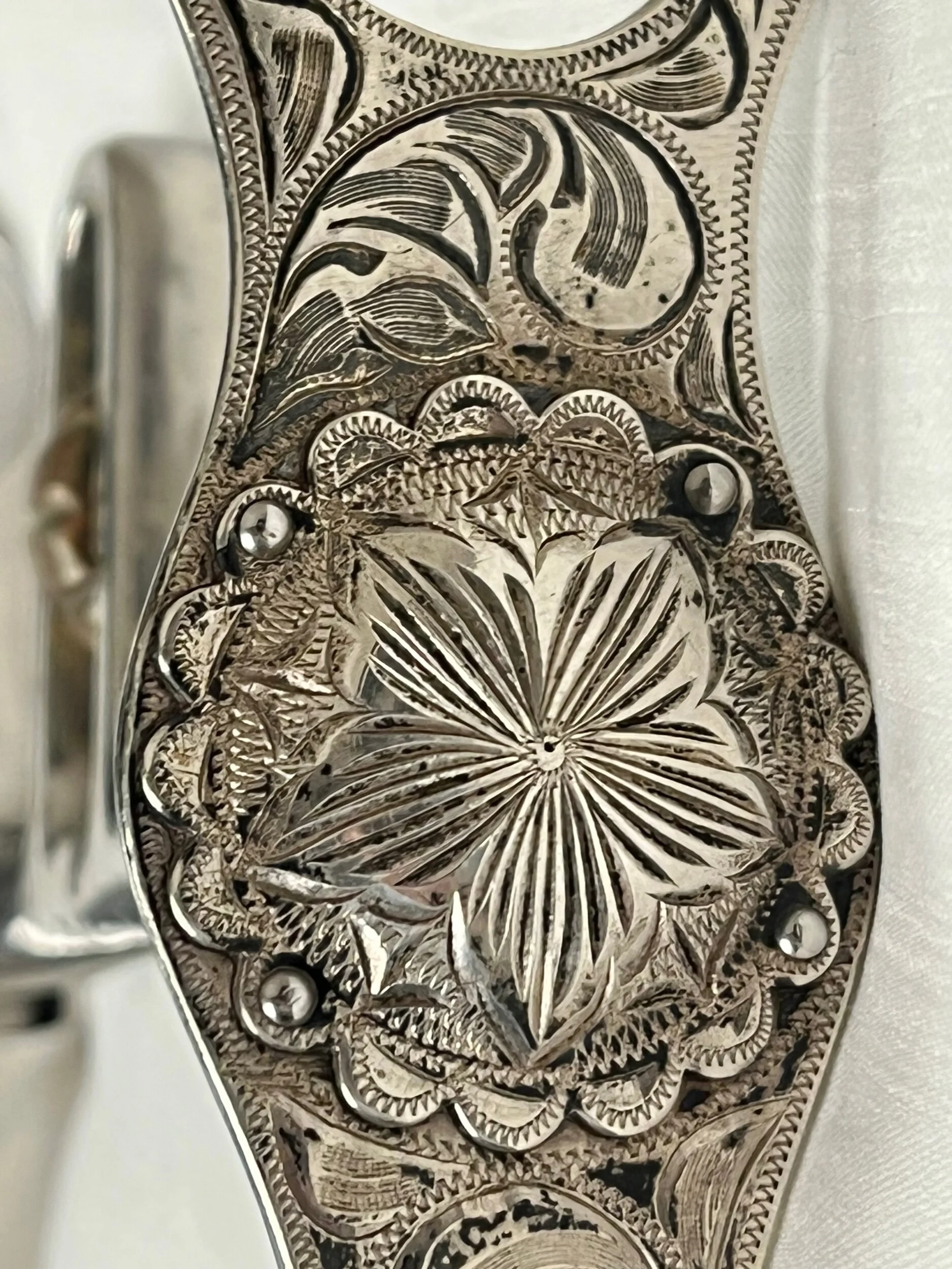 Mors De Bride FLEMING Vintage - Superposition Argent Sterling - Spectacle Cheval