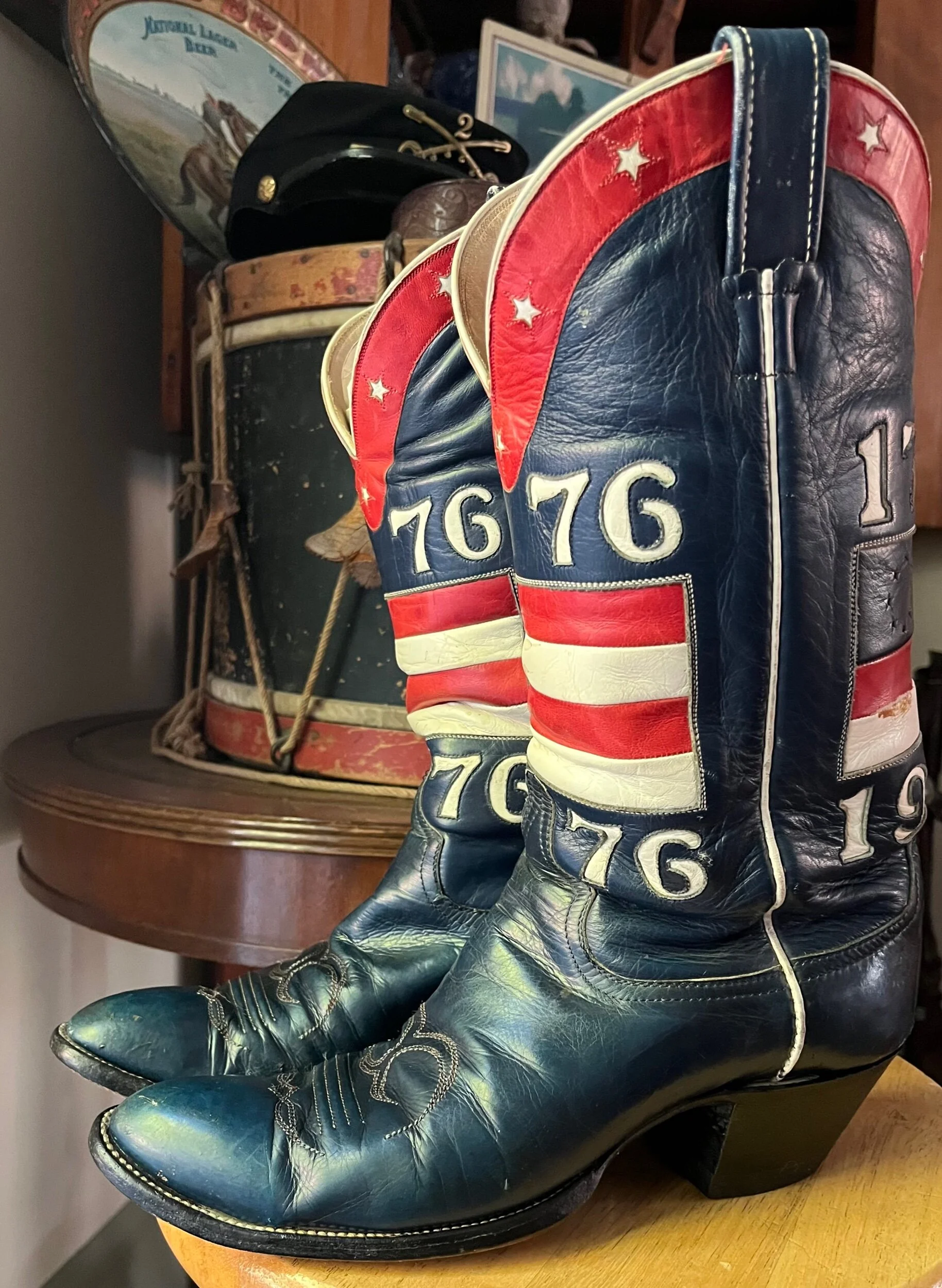 Vintage 1976 U.S. Bicentennial Larry Mahan Special Edition Boots